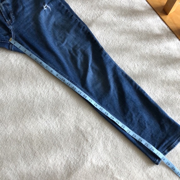 Paige Bridgette straight leg jeans with blown out knee - Picture 6 of 14